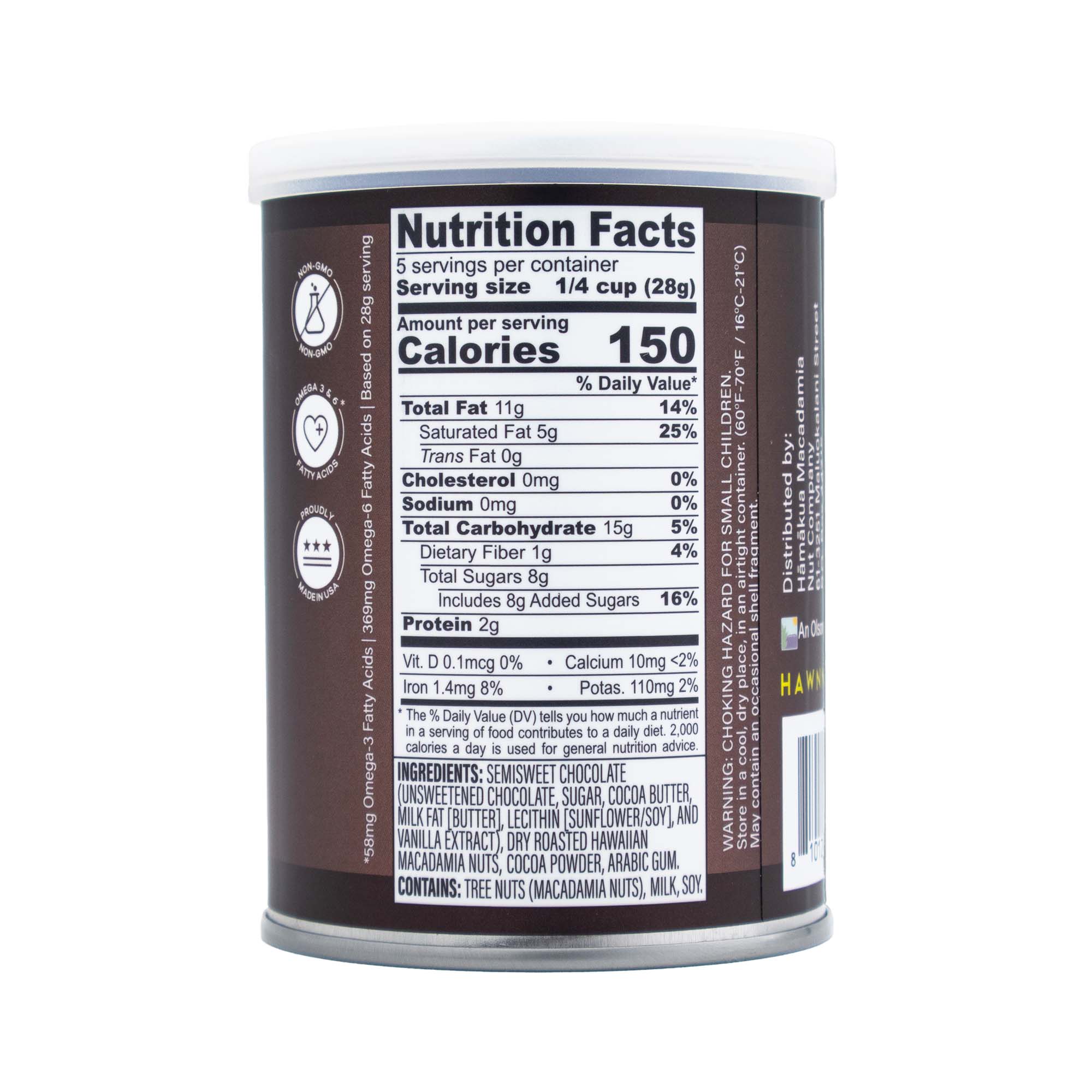 Dark Chocolate Macadamia Nuts