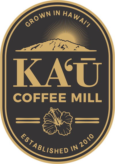 Kaʻu Coffee Mill Logo black and gold